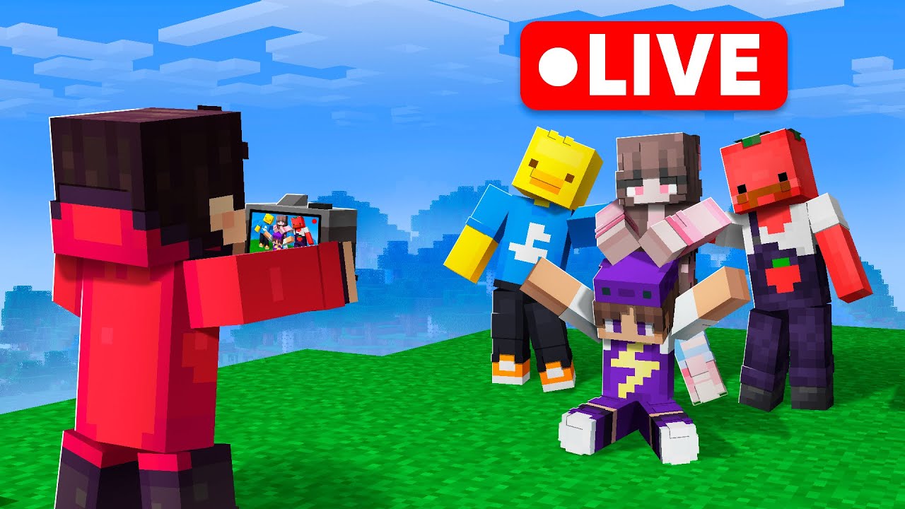 I Secretly LIVESTREAMED on a Private Minecraft SMP!