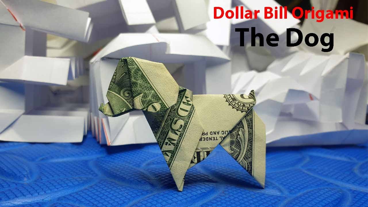 Phong Tran Origami Dollar Bill Origami The Dog Money Origami