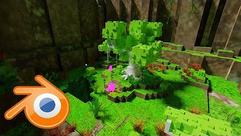 Game world design with blender ( small part) |  Animation Short Blender