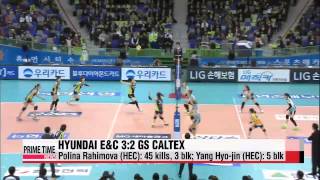 V-League: Hyundai E&C vs. GS Caltex, KEPCO vs. Woori Card   V리그: 현대건설 vs. GS 칼텍스