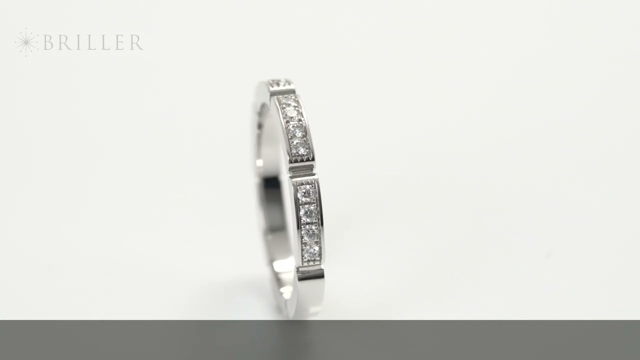 CARTIER マイヨン パンテール ウェディング リング B4221055 - YouTube
