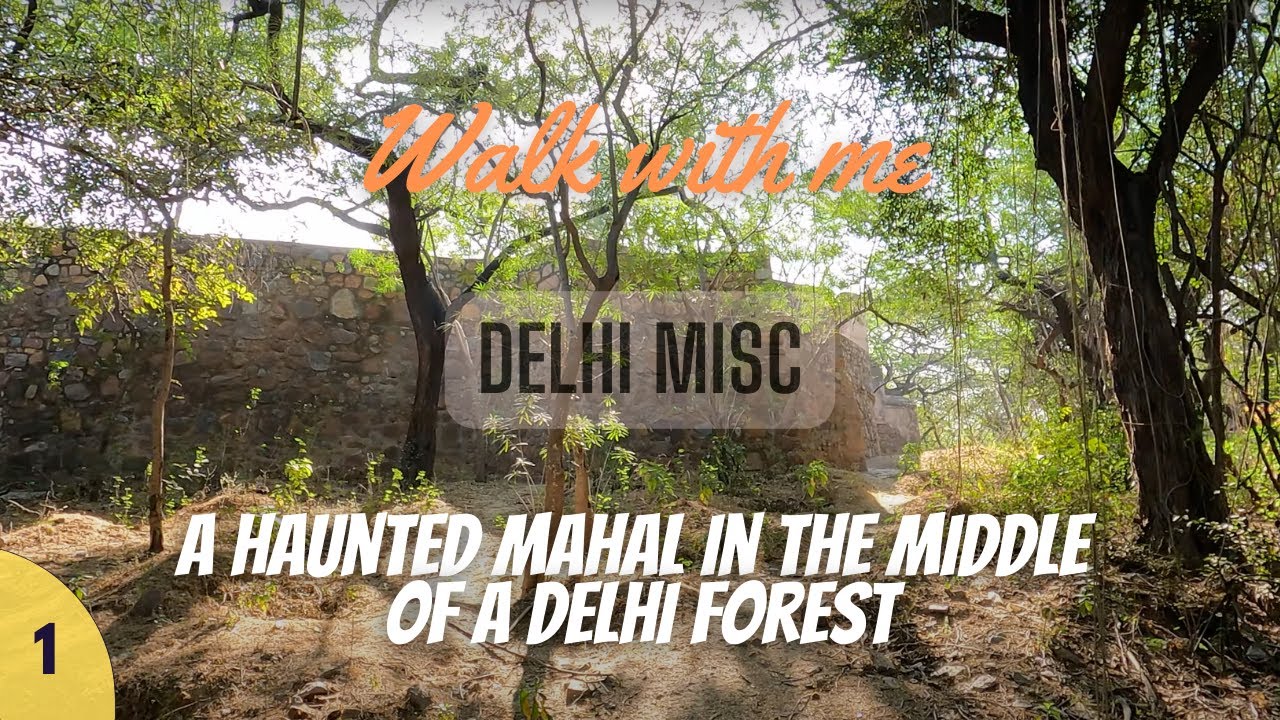 Walk with me | Ep. 1 - Delhi Miscellaneous | Delhi Ridge | Haunted Mahal In The Middle Of Delhi