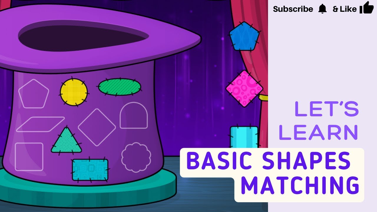 Toddler learning - Basic Shape matching | Bimi Boo Kids Learning Mobile Games
