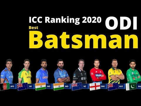 ICC men's batting rankings 2020 latest||TOP 10 latest ODI Batsman ...