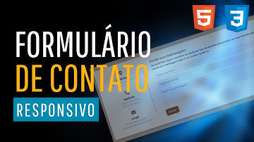 Formulário de Contato Responsivo com HTML e CSS