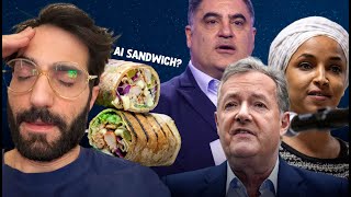 I Taste Lebanons First A.I. Sandwich, Ilhan Omar Attacked, & Piers Morgan Reaction