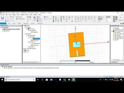 Rectangular Microstrip Patch Antenna in Tamil using HFSS - YouTube