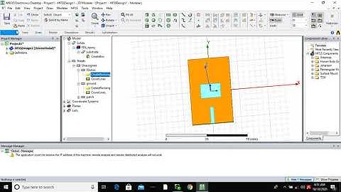 Rectangular Microstrip Patch Antenna in Tamil using HFSS