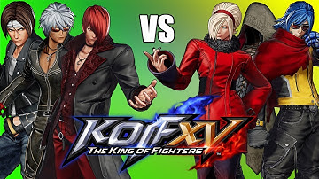 Iori vs Ash Team Battle - KOF XV