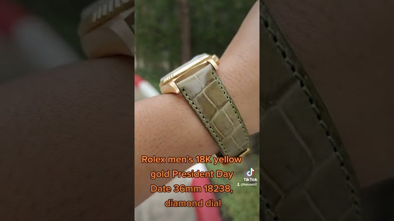 ROLEX President Day Date Ref.18238 Diamond Dial Series"L" 1989's.