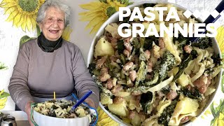 89 year old Licia makes tagliatelle with beans and kale | Pasta Grannies