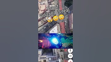 Proof Godzilla is Real🤯😳 Godzilla Caught on Google Earth! #shorts #godzilla