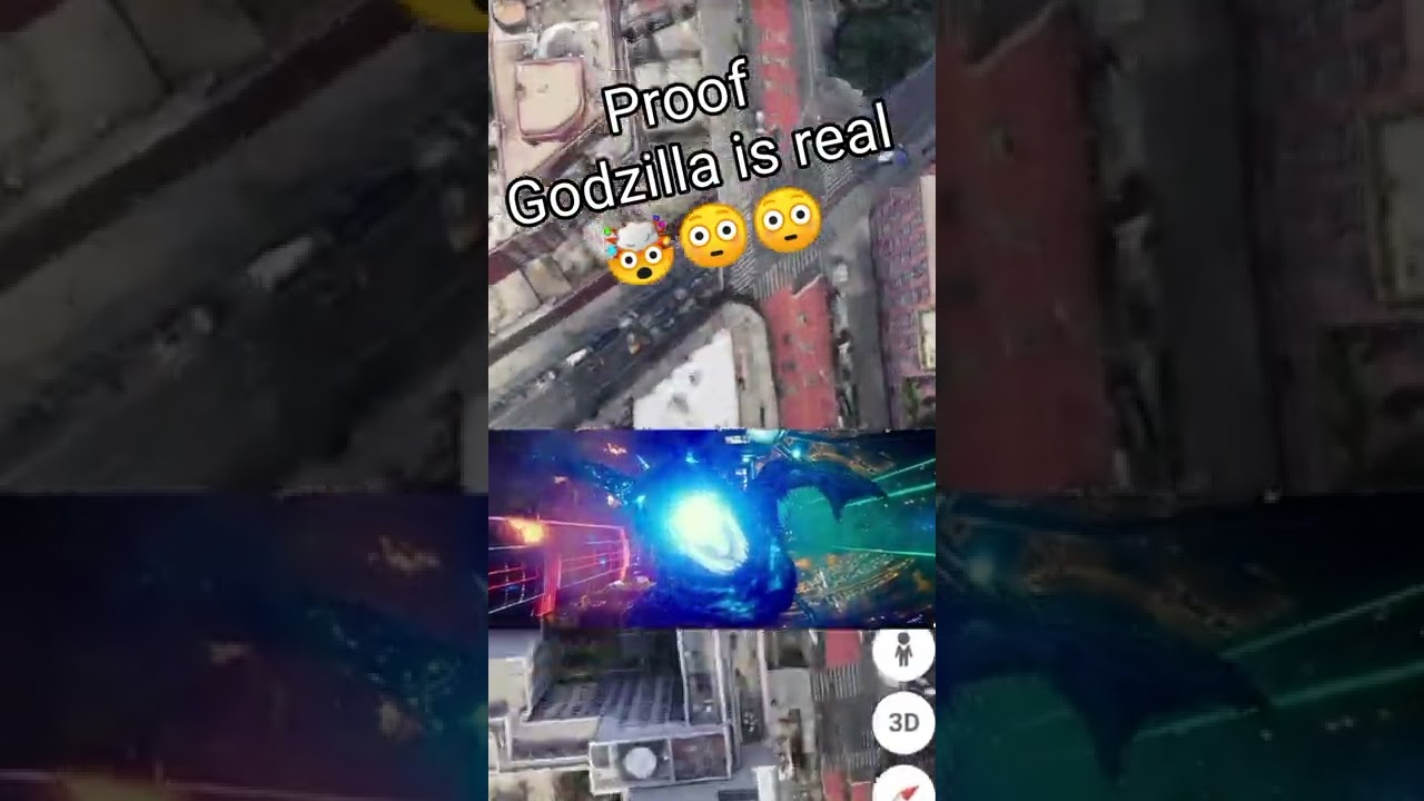 Proof Godzilla is Real🤯😳 Godzilla Caught on Google Earth! 