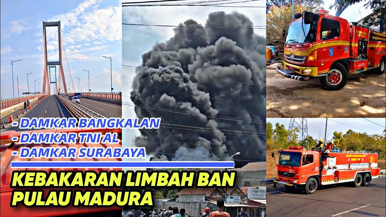 BANPUR : KEBAKARAN LIMBAH BAN JL. KAMAL - BANGKALAN - MADURA