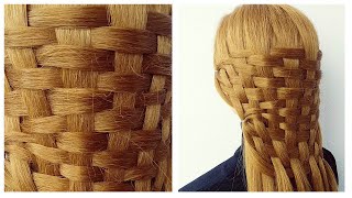 Basket Weave Braid Hairstyle  Hair Tutorial Step by Step  Tuto Coiffure Simple avec Tresse