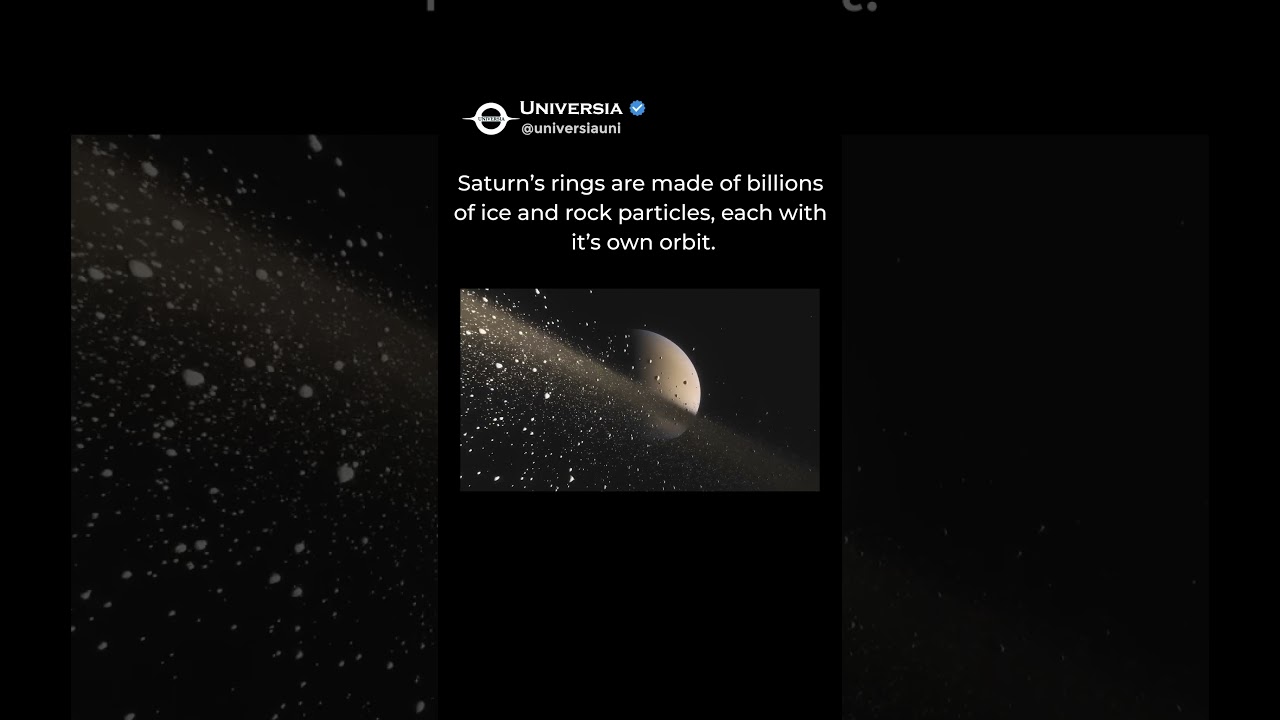 Saturn’s Rings Are Made of Trillions of Rocks and Ice! 🪐❄️
