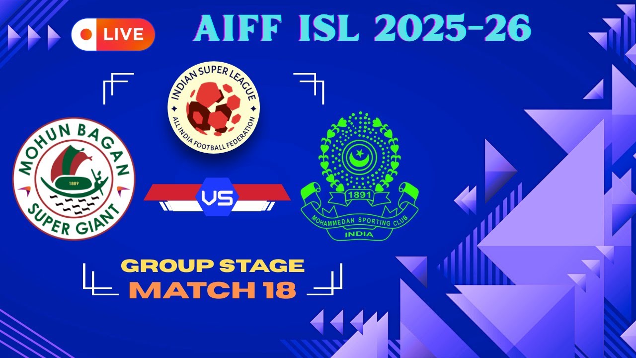 Mohun Bagan Super Giant vs Mohammedan Sporting Club #isl Live Watch Along & Discussion