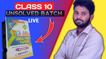 CLASS 10 UNSOLVED BATCH OF MATHS (HM) BOARD EXAM 2023.