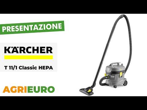 Karcher Pro T 11/1 Classic HEPA - Aspirapolvere professionale ULTRA silenzioso - Presentazione