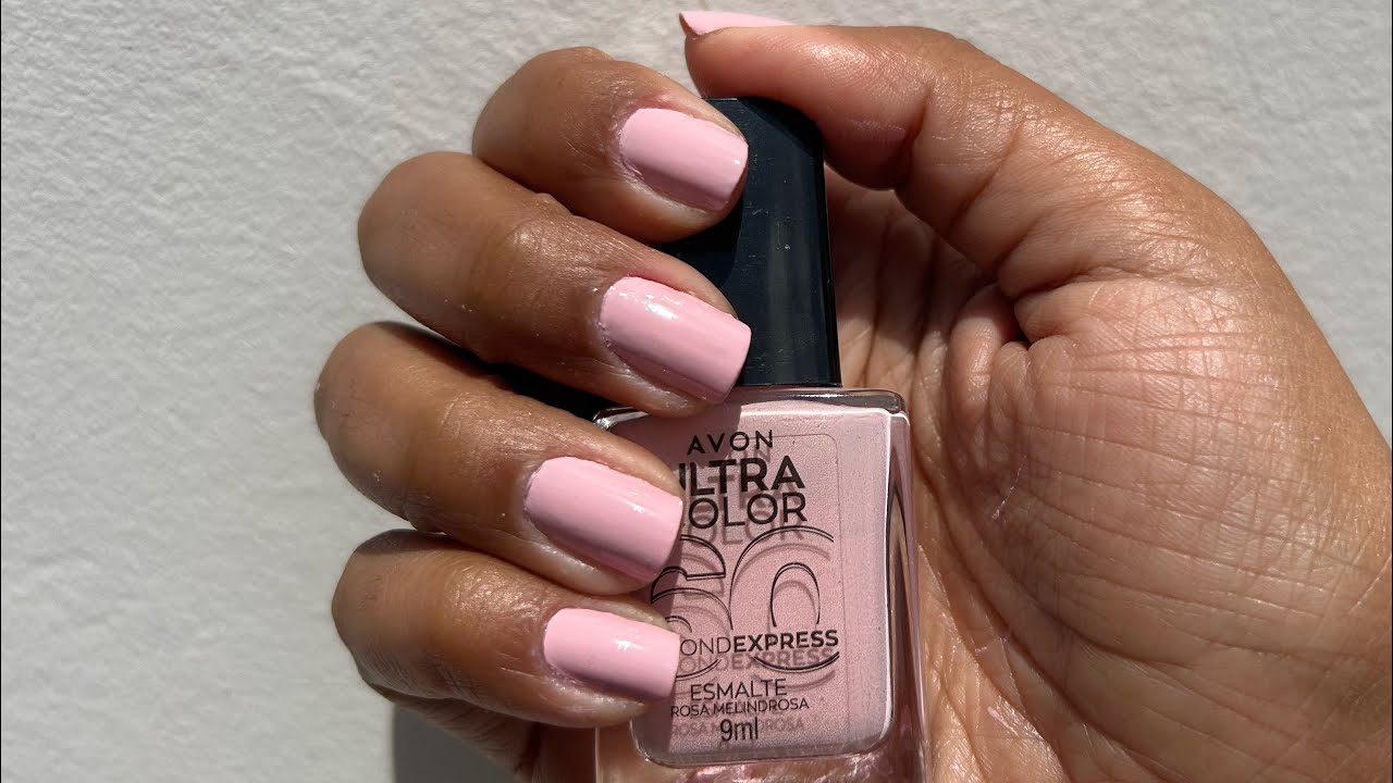 Esmalte da semana avon ultra color 60s cor rosa melindrosa - YouTube