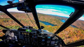 S-58T Startup and takeoff