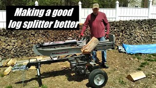 27 Ton Performance Built Log Splitter Table Modification // Making Good Even Better