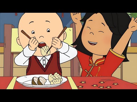 Caillou Tries Using Chopsticks | Caillou Compilations