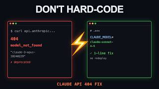 Stop Hard-Coding Claude Model IDs (404 Fix).