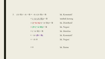 LOGIKA INFORMATIKA: BAB 7 PENYEDERHANAAN