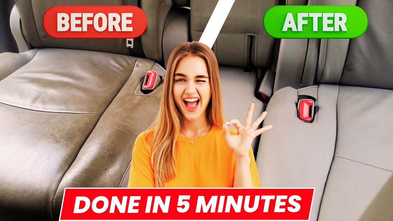 How To Clean Leather Car Seats The Right Way (Super Easy Steps) - YouTube