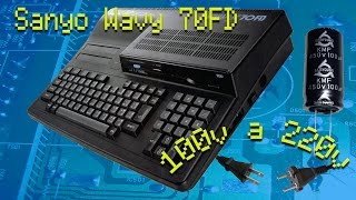 Como adaptar tu MSX2+ Sanyo Wavy 70FD Japones a los 220V. - YouTube