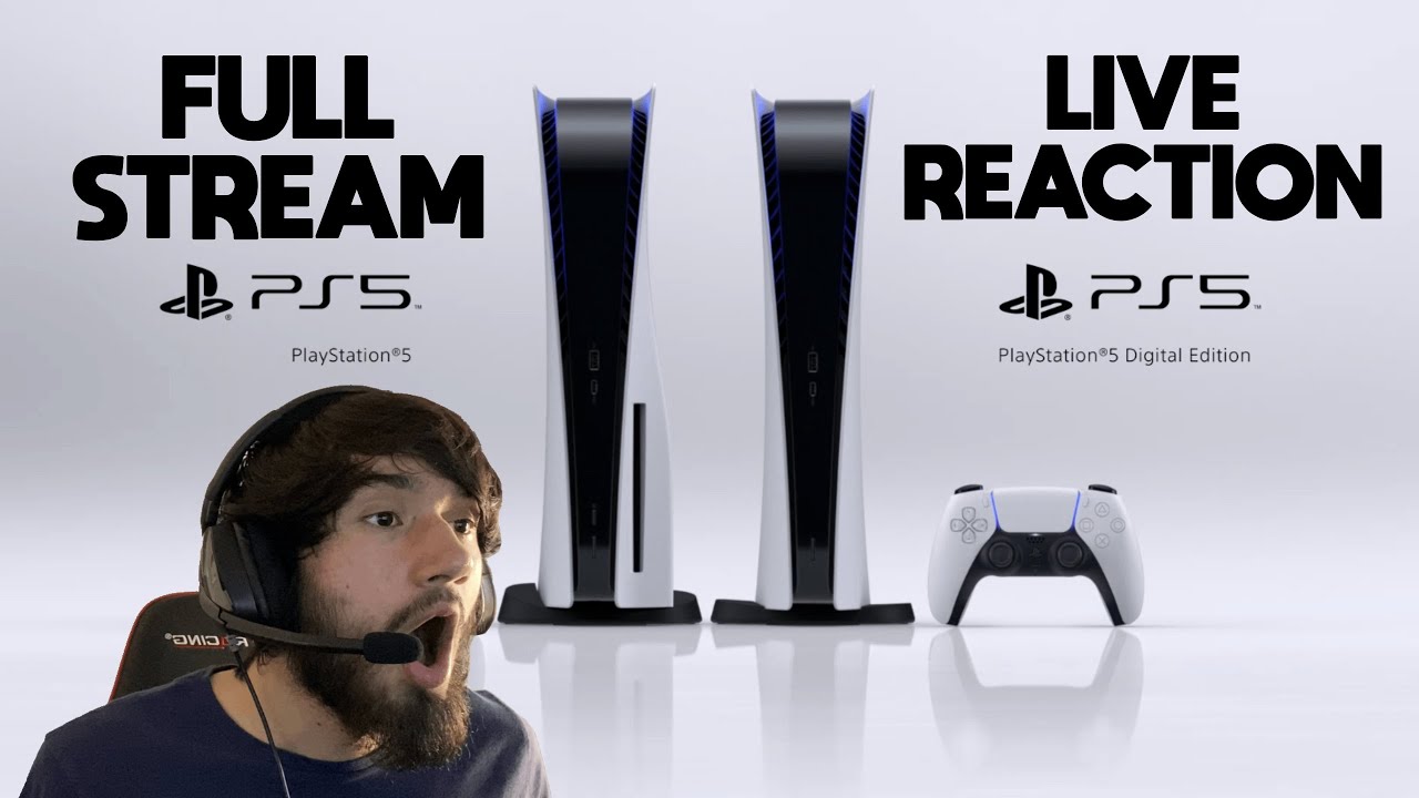 PS5 - THE FUTURE OF GAMING SHOW FULL LIVE REACTION | PlayStation 5 ...