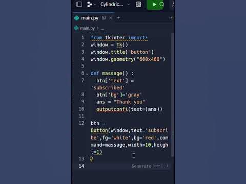 how to make a button using python #cooding #python #programming # ...
