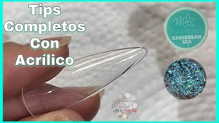 APRENDE CÓMO APLICAR LOS TIPS COMPLETOS CON ACRÍLICO #DUALSYSTEM PASO A PASO PRESS ON NAILS screenshot 4