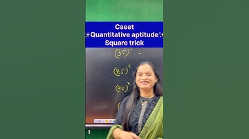 Cseet quantitative aptitude square trick #commerceshorts #cseet #squaretrick #cseetexamprepration
