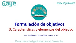 Características Y Elementos De Un Objetivo