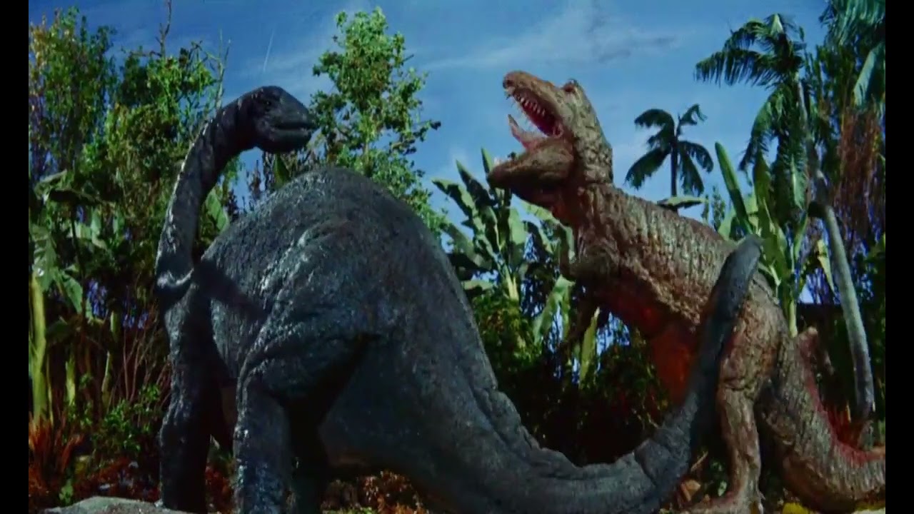 Tyrannosaurus Rex VS Brontosaurus - Full Fight