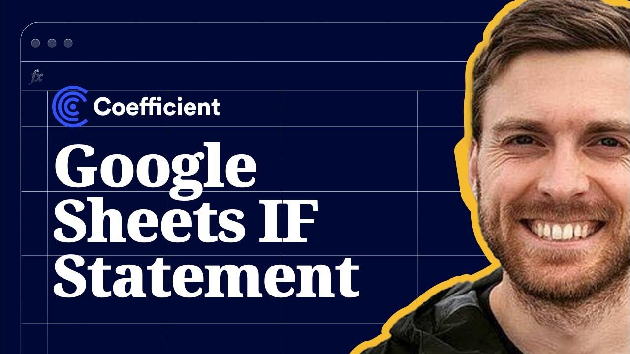 Google Sheets IF Statement: Examples with If, Then, and Or - YouTube