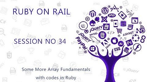 Ruby Programming Tutorial 34  Some More Array Fundamentals with codes in Ruby