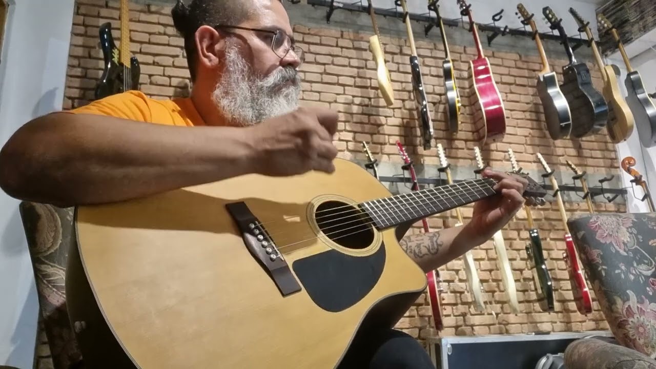 VIOLÃO FENDER CD100CE NATURAL AÇO