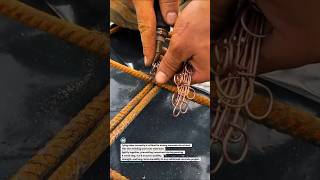 Rebar Wire Twisting Tool Secures Strong Concrete Structure #rebar #construction #concrete