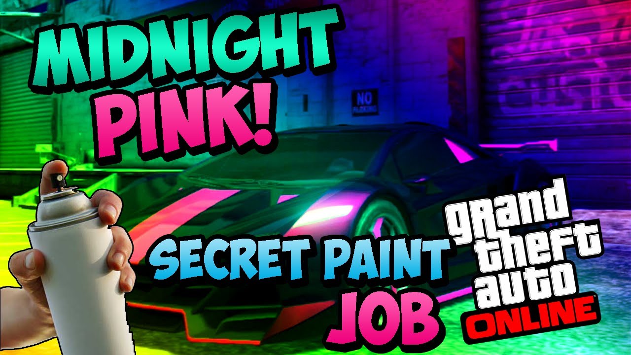 GTA 5 Paint Jobs Secret "MIDNIGHT PINK" Paint Job Custom Paint job in GTA 5 Online YouTube
