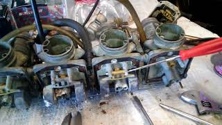 Gs550 Suzuki carb rebuild complete 1977(7)
