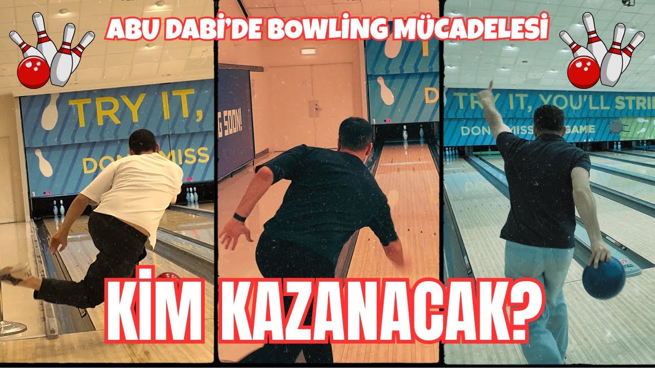 🎳 Боулинг-челлендж 4 друзей в Абу-Даби | Видеоблог Абу-Даби