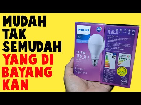 cara memperbaiki lampu led philips 14.5 watt