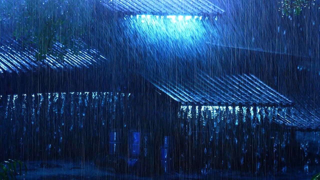 Vence el estrés: duerme con lluvia fuerte y truenos en techo de ...