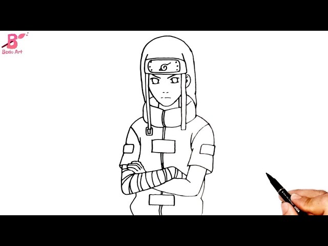 97 Naruto Neji Coloring Pages  HD