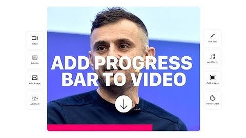 How to create progress bar in Shotcut