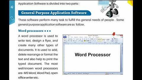 Class 5, chapter 2, Computer software