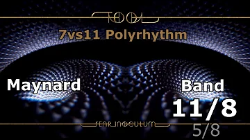7 Vs 11 Polyrhythm on Fear Inoculum by Tool (Read Description)